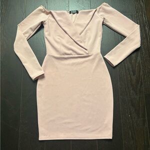 Elegant Pink Off-Shoulder Dress